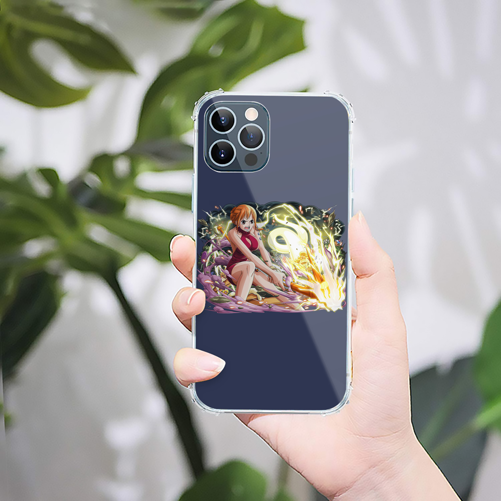 （画像用） ワンピース ナミ ONE PIECE Nami 【iPhone 12シリーズ対応】透明スマホケース（クリアソフトケース）